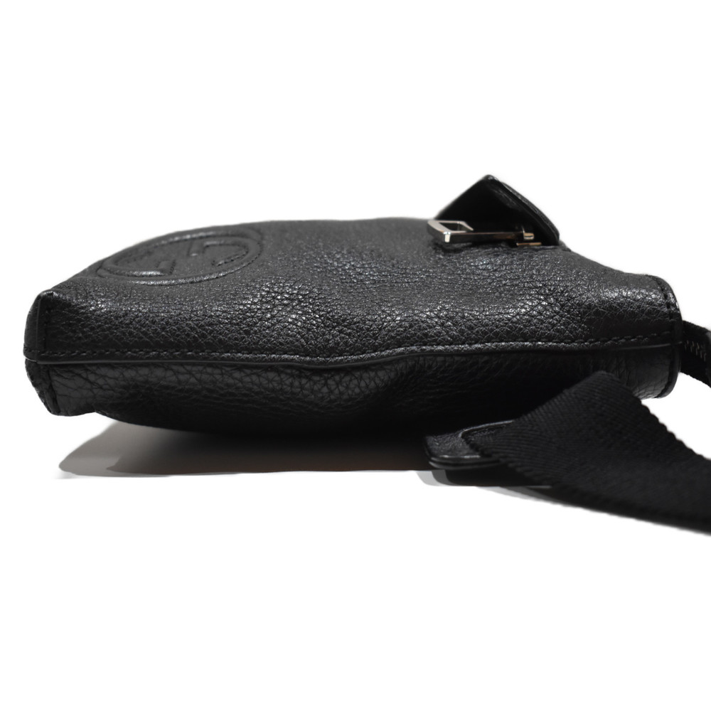 Gucci Interlocking Shoulder Bag Black Leather - image 5